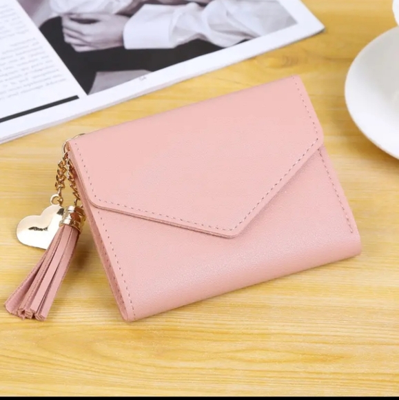 Cute Tassel Pendant Decor Wallet, Faux Leather Snap Wallet - Picture 7 of 14